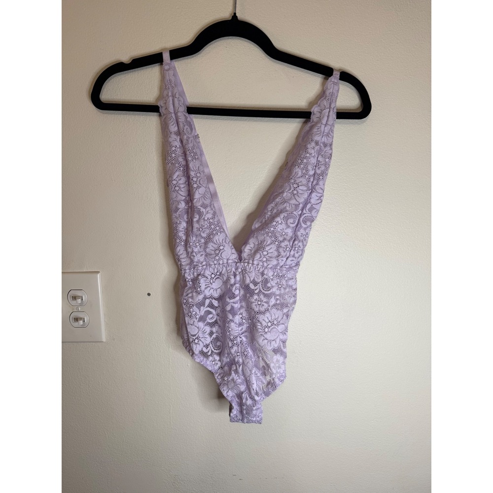 Free People Lace Bodysuit Lavender Size XS NWT